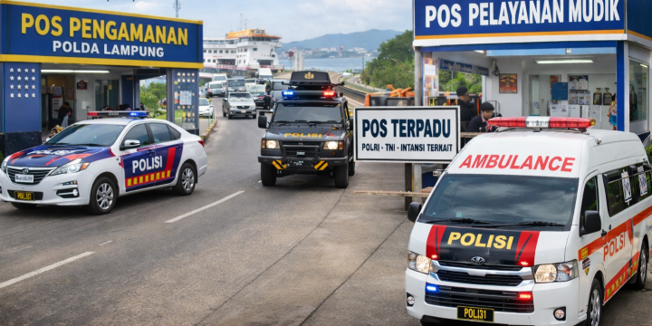 Lampung Jadi Pintu Gerbang Sumatera, Polda Dirikan 93 Pos Mudik Lebaran